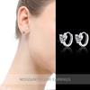 Серьги-пусеты из серебра 925 пробы в форме сердца с муассанитами - Простые, Элегантные, Ювелирные украшения в стиле легкой роскоши