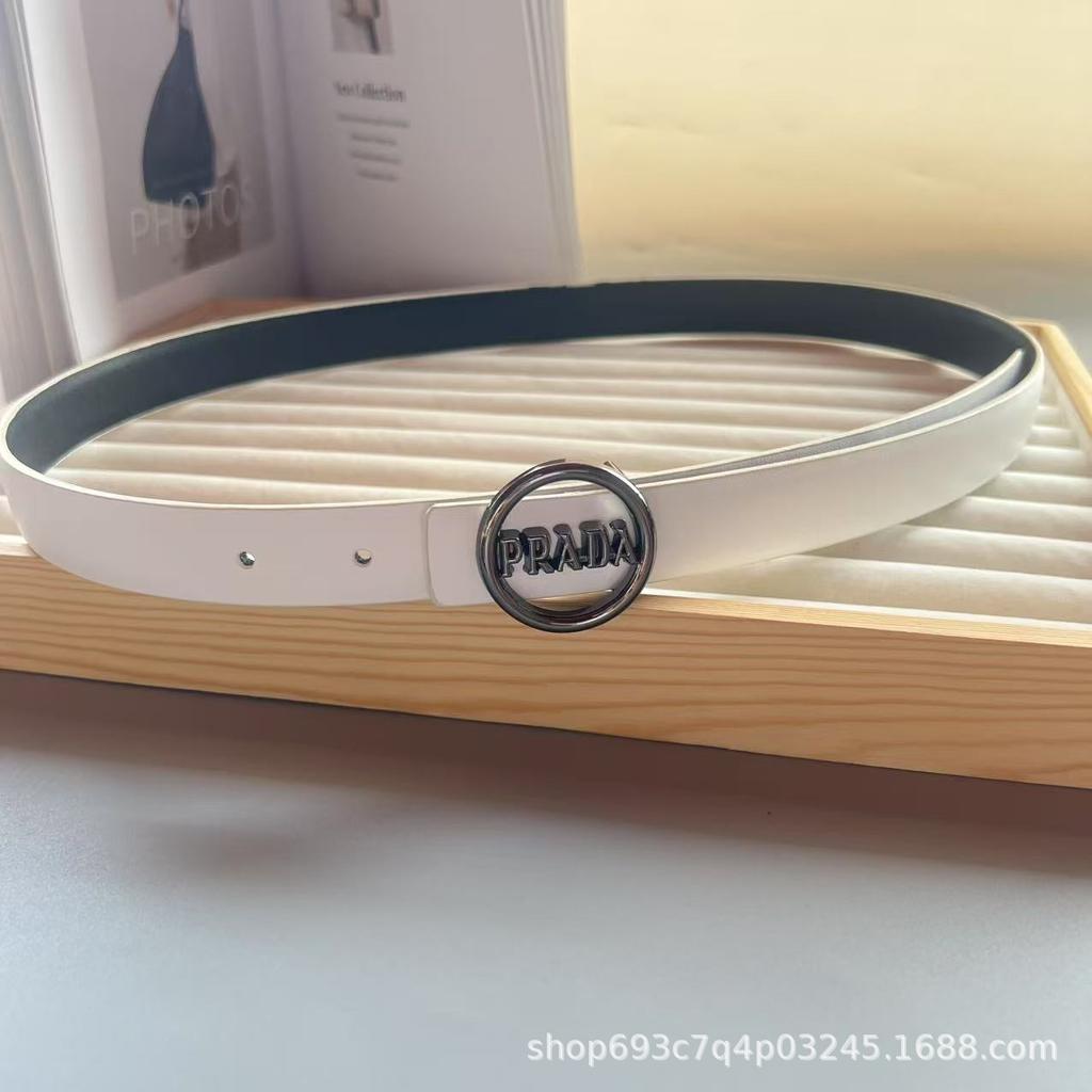 Женский ремень 2,5 см с круглой пряжкой и дизайном из букв - Универсальный, Простой, Множество цветовых вариантов