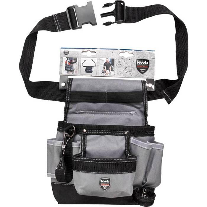 Pochette ceinture porte-outils - KWB - 907710 - qualité robuste - grande capacité - multiples poches