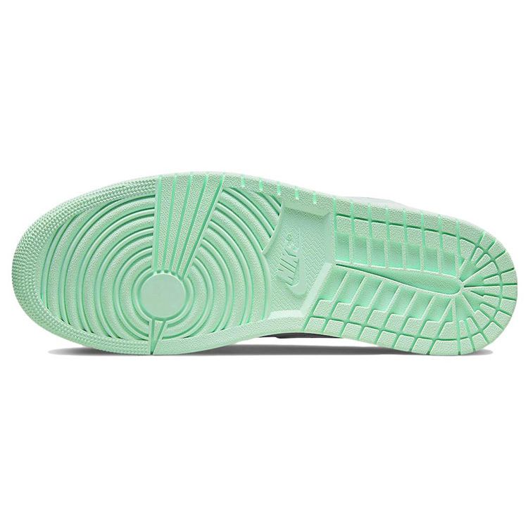 Мужские кроссовки Air Jordan 1 Mid Blue Mint Mystic-Navy Mint-Foam White 554724-413