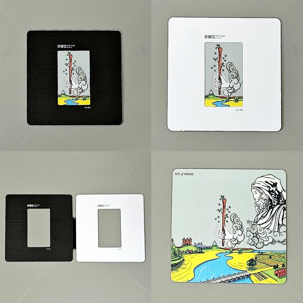 RWS Wide Angle Tarot - Compact Edition 78 Pcs Cards + 2 Specials Frame Cards 7*7cm Double-embossed in Two-piece Rigid Box