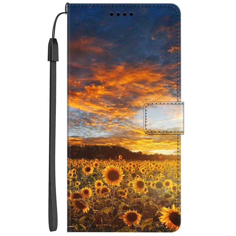 Flip Leather Case For Samsung S24 Ultra 5G Cover Book Wallet Seascape Coque for Samsung Galaxy S23 S22 S21 S20 Ultra S24Ultra