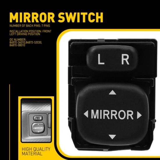 For Toyota Tacoma 2005-2011 Mirror Control Switch Left Driver Side 8487034010 EA