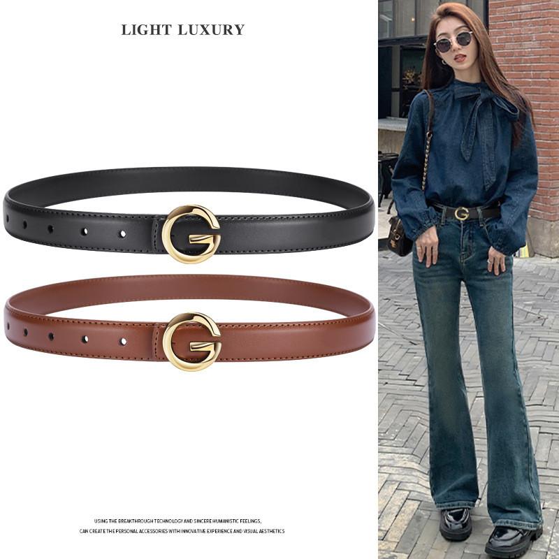 Женский ПУ ремень с металлической застежкой для офиса и повседневной носки