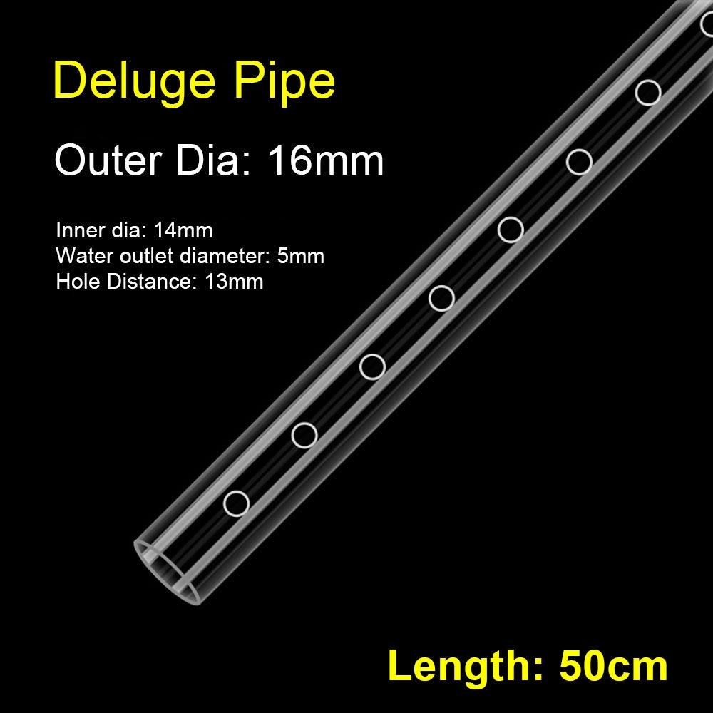 1Pcs Transparent Outflow Pipe 50cm Aquarium Filter New Fish Tank Rain Spray Bar