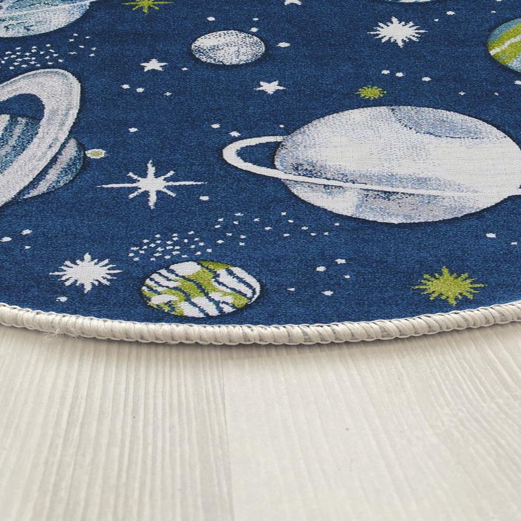 Декоративным сплетенный хлопком низкопробный сплетенный машиной картины планеты, ковер комнаты штрафа пятна устойчивый Вашабле современный