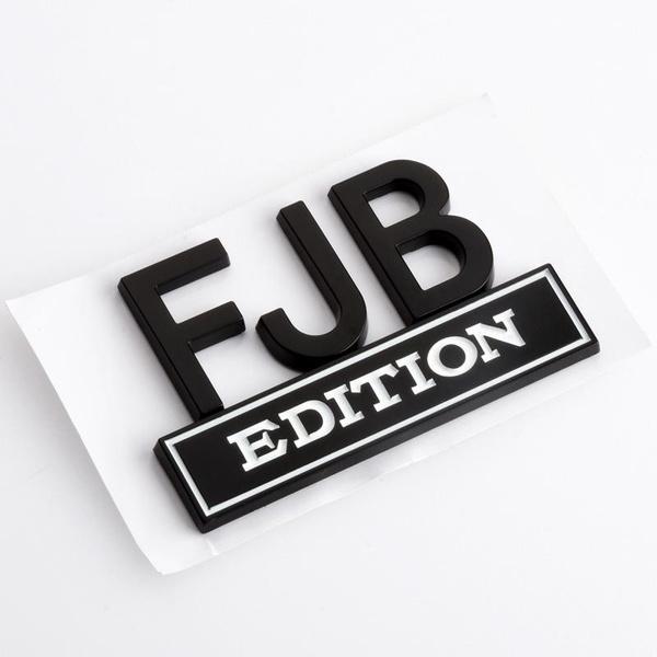 Автомобильная наклейка 3D металлическая эмблема FJB EDITION, значок, наклейки, автомобильный Стайлинг