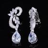 WWJ Нежные ювелирные изделия для выпускного вечера висячие серьги зажимы для ушей для женщин