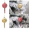 4 Pieces Festive Christmas Candy Ornaments Creative Decorations for Tree and Party Christmas Lollipop Ornament