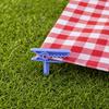 4Pcs Beach Towel Fixing Clip Stake, Windproof Outdoor Picnic Blanket Sand Spikes, Portable Blanket Holder Picnic Mat Clamps