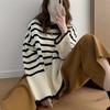 Korean Version of the Loose Women's Sweater, Autumn and Winter New Retro Lazy Style Women's Pullover Loose Sweater 2411#