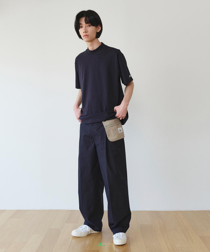 CHAMASPORTSLAB Csl Pocket Tuck Wide Pants-Navy