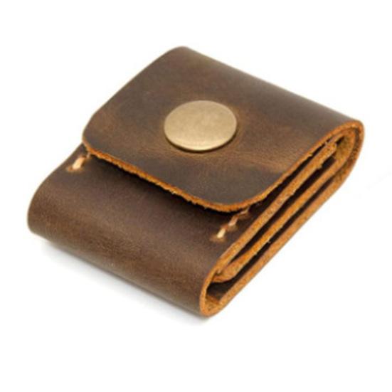 Чехол для медиатора на 3 слота, сумка-держатель медиатора, чехол из искусственной кожи для хранения медиатора с застежкой-кнопкой для любителей гитары