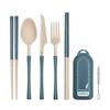 Кемпинг Посуда для улицы Ножи Вилка Ложка Палочки для еды Соломинка Набор Набор столовых приборов Набор посуды