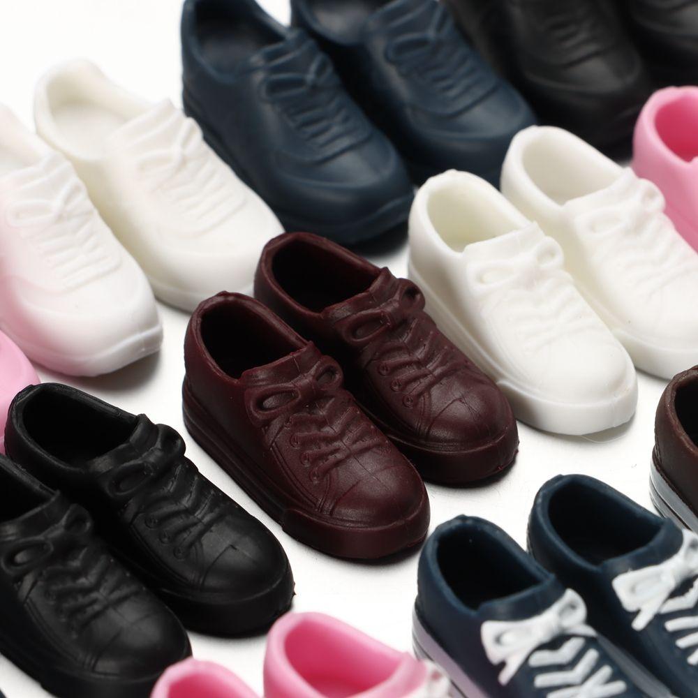 For 16cm Dolls Foot Length 2~3.5cm Casual Shoes Fashion Doll Shoes PVC Boots Plastic Sneakers