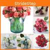 Beautifully Crafted 12 Head Artificial Flowers Rose Silk Bouquet For Special Occasions