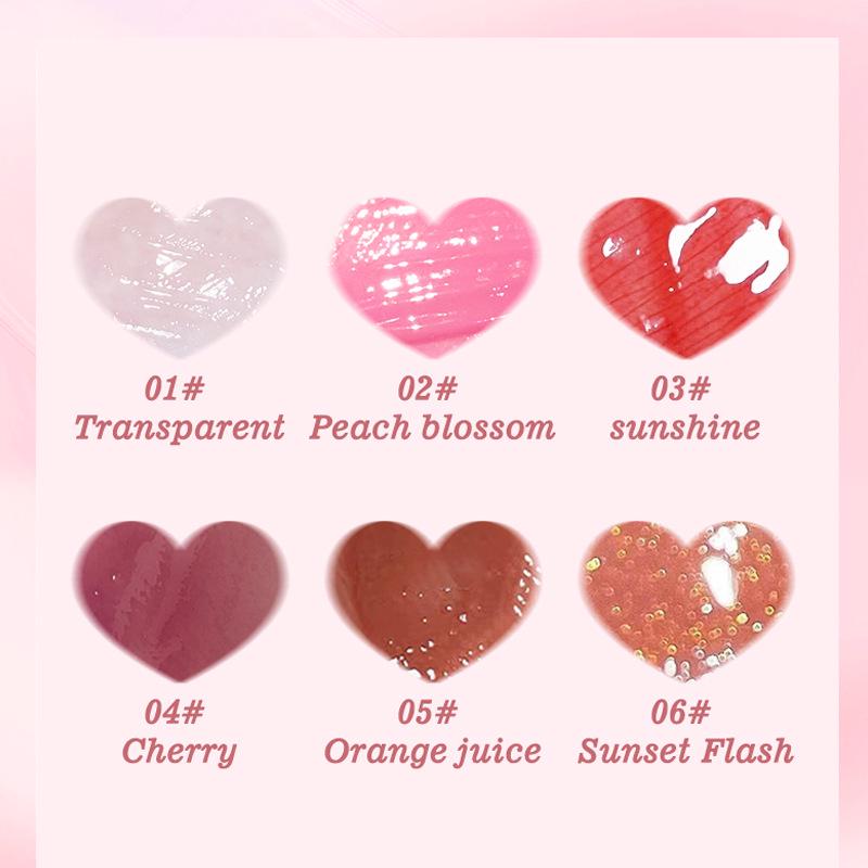 Набор блесков для губ Pennyfen для трансграничной торговли: Зеркальный финиш, Водяная дымка, Не липнет к чашке, Яркие цвета.