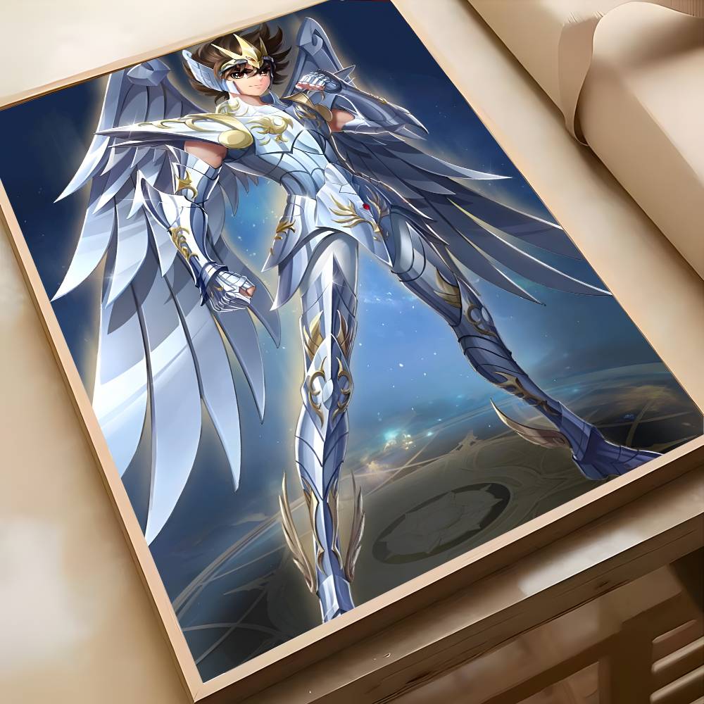 Постер Saint Seiya Высококачественная художественная наклейка Самоклеящаяся водостойкая домашний декор