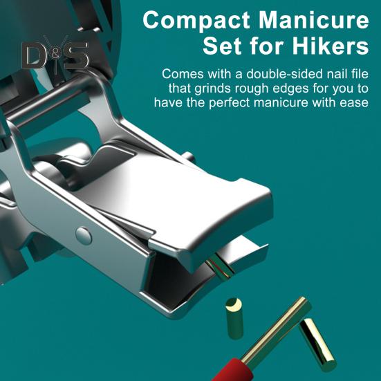 Портативный брелок для ногтей в виде совы с пилочкой для ногтей 2-в-1 маникюрный инструмент для приключений на природе Мини-щипчики из нержавеющей стали Уникальные подарки для