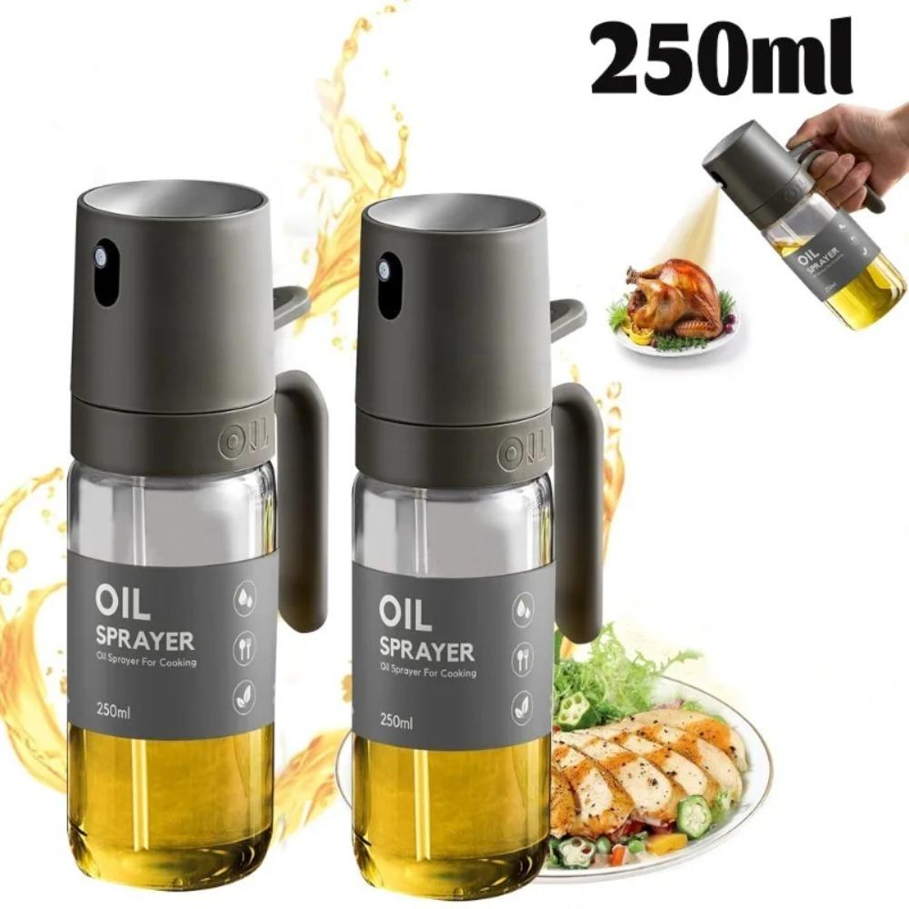 Glass Kitchen Oil Control Bottle Atomized State Glass Oil Pot  BBQ Baking Picnic Kitchen Tool