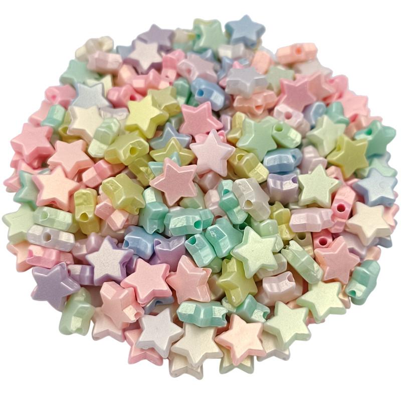 50-200 шт. изготовление ювелирных изделий сердце цветок звезда макарон матовый DIY для бусин