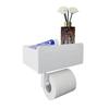 Настенный держатель для туалетной бумаги Верхнее хранилище мелочей Стойка для хранения рулонной бумаги С полкой Полка-органайзер для ванной комнаты