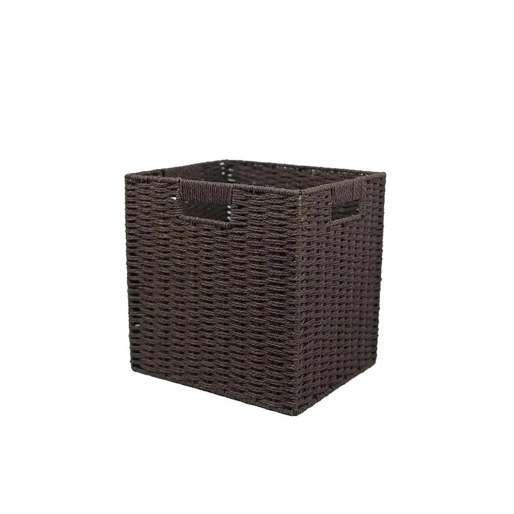 Imitation Rattan Woven Storage Basket for Toys, Clothes, and Household Items