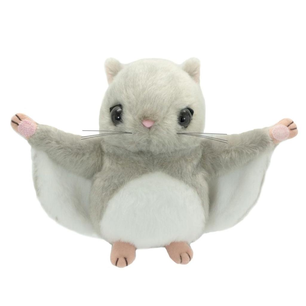 Yoshitoku Land Friends Siberian Flying Squirrel Plush Size 189192 Toy, H14cm,