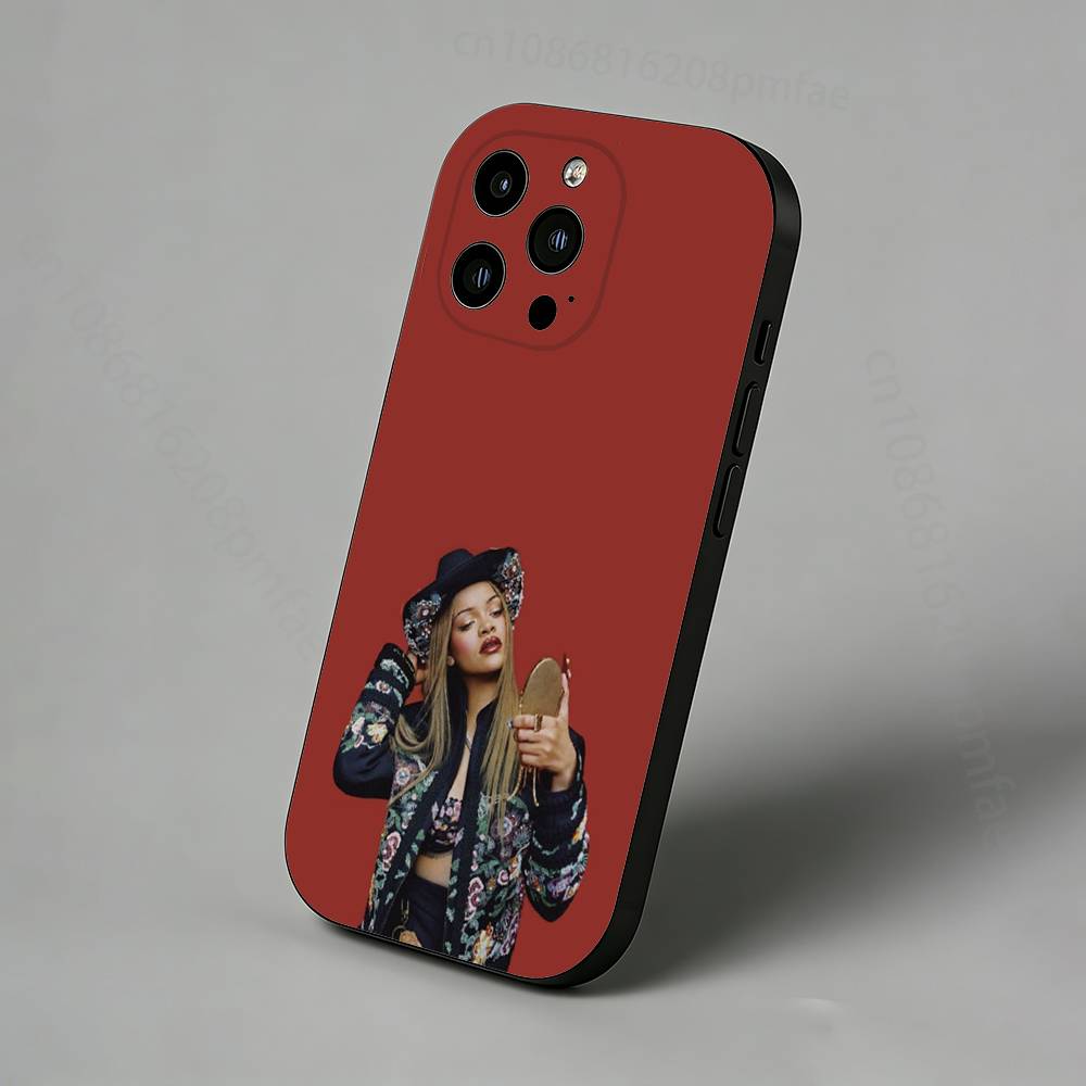 BADgalriri R-Robyn R-Rihanna Fenty Тонкий задний чехол для телефона для iPhone 17,16,15,14,13,12,11 Pro,Max,Plus,X,XS,XR,SE Защитная крышка