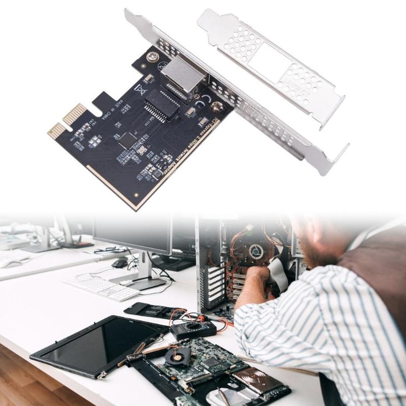 Сетевая карта PCIe 2,5 Гбит/с в RJ45, чип RTL8125BG, гигабитный Ethernet, сетевой адаптер PCIE для настольного ПК, для передачи данных