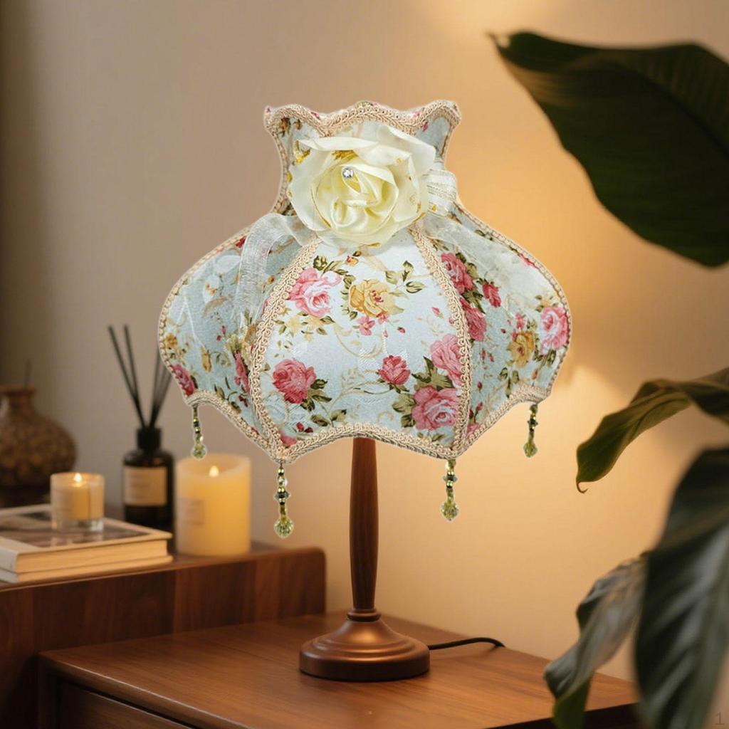 Бахрома Абажур Абажур Тканевое Искусство Винтаж Бисер Кружево для Гостиной Ресторана Дома