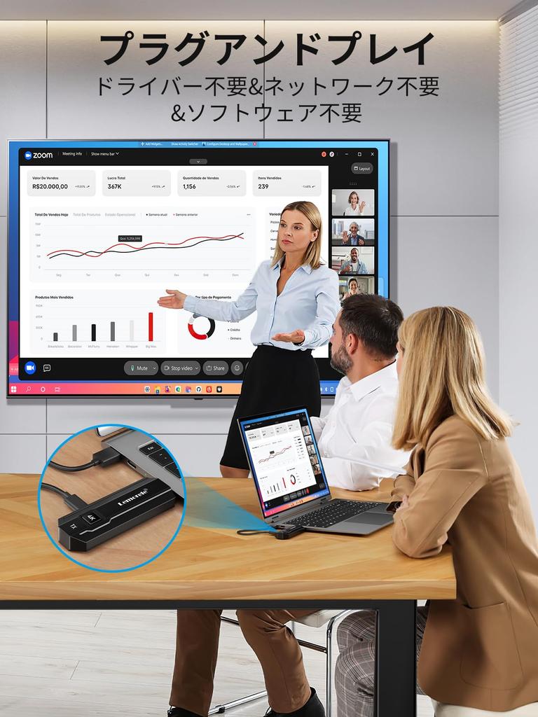 4K Wireless HDMI Wireless Портативный Компактный 5G Dual Wifi Максимальное Разрешение 4K30 Гц До 50 м 66 мс Сверхнизкая Задержка Беспроводная Можно добавить 8 устройств Нет