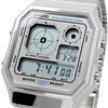 Casio Стандартная серия Vintage Серебристый с металликом Модель для зарубежного рынка Аналогово-цифровые часы, A130WE-7A, Унисекс, Серый, [Б/у]