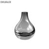 DXUIALOI Nordic Creative Colored Transparent Glass Vase Housewarming Gift Home Living Room Flower Arrangement Vase Decoration
