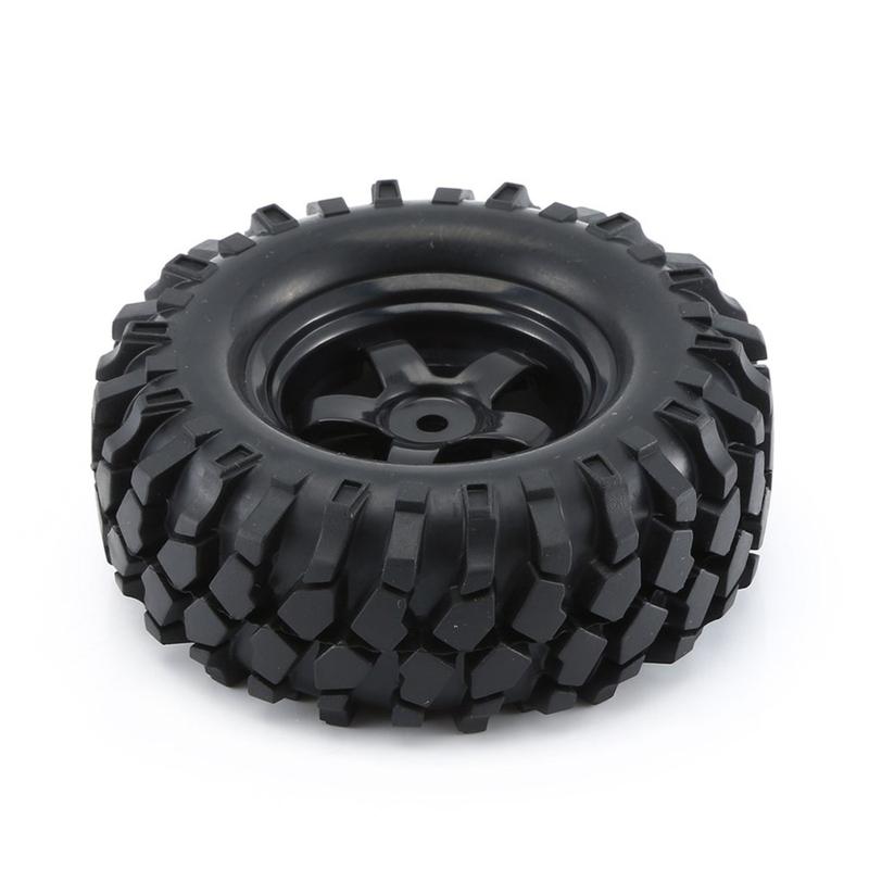 Rubber Made Buggy Tires Wheel Tires Model Crawler Car Wheel Hub Beadlock for 1/10 Car Toy for D90 CC01