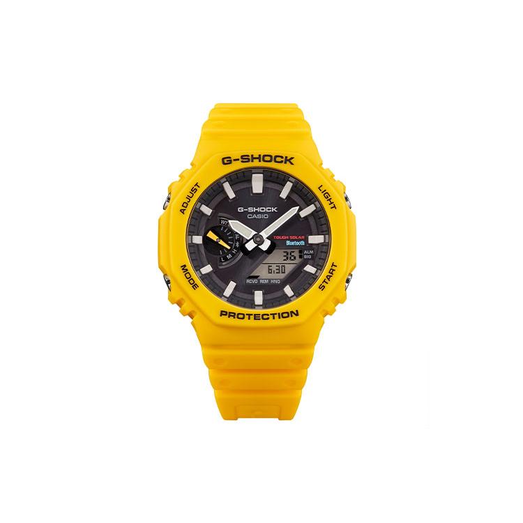 Casio Мужские часы с двойным дисплеем (жидкокристаллический/аналоговый) Серия Черные часы GA-B2100C-9APR GA-B2100C-9APR