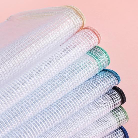 File Bag Large Capacity Storage A4 Files Stationery Carrying Case Transparent Visual Design Portable Document Organizer