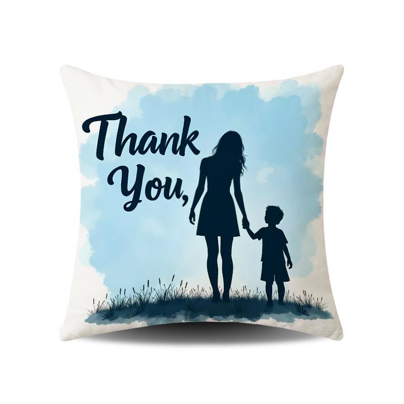 Mother's Day Festive Atmosphere Cushion Covers for Home and Sofa Decor