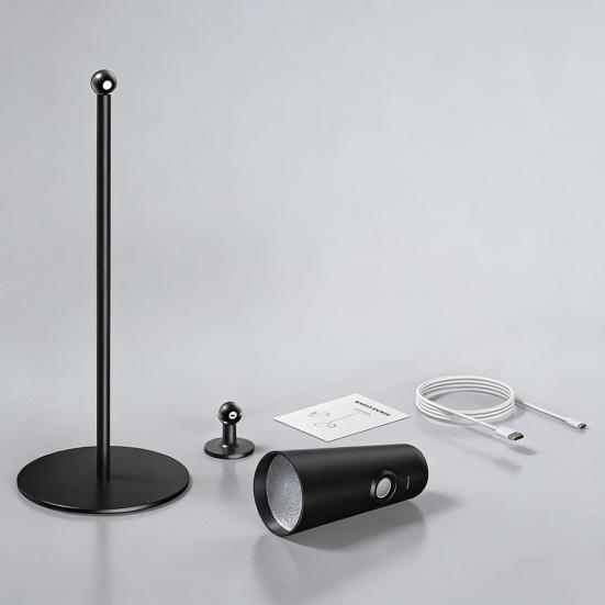 Multifunctional Magnetic Desk Lamp 3-Level Brightness Adjustable USB Rechargeable Home Office Bedroom Bedside Table Reading