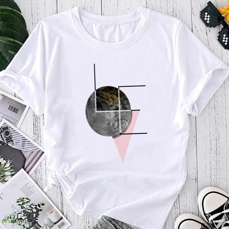 (Азиатский размер) Модная футболка с графическим принтом и забавным трендом, милая женская повседневная футболка, повседневная женская летняя футболка с коротким рукавом
