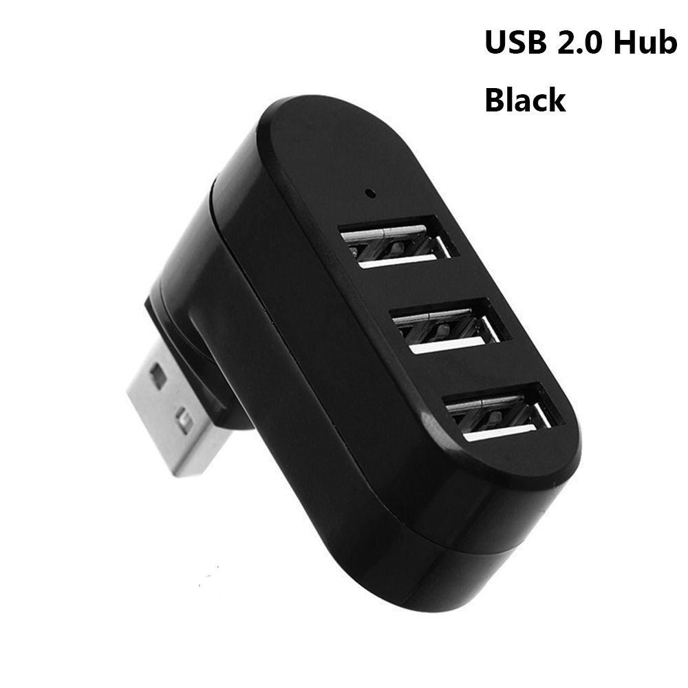 New Rotatable High Speed Mini 3 Ports Splitter Box Adapter USB 3.0 Hub