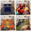 3D High-definition Digital Printed Bedding Set with Colored Geometric Patterns, 2 or 3 Soft Zippered Pillowcases for Home Decoration