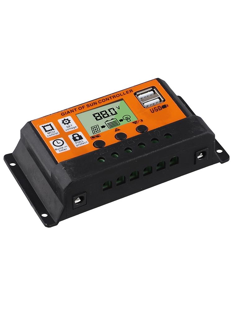 Контроллер солнечной зарядки с двумя портами USB, изысканная панель