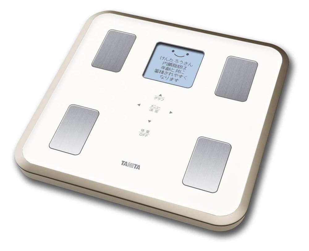TANITA Вес Анализатор состава тела Подсветка Сделано в Японии Белый ЖК-дисплей WH иллюстрация и отображение сообщения поддержки BC-810 Полноточечный экран/Лицо