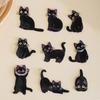 Cartoon Black Cat Badge Patches For Clothing Logo Accessories Decorative Patch Stickers Diy Embroidered Applications For Sewing