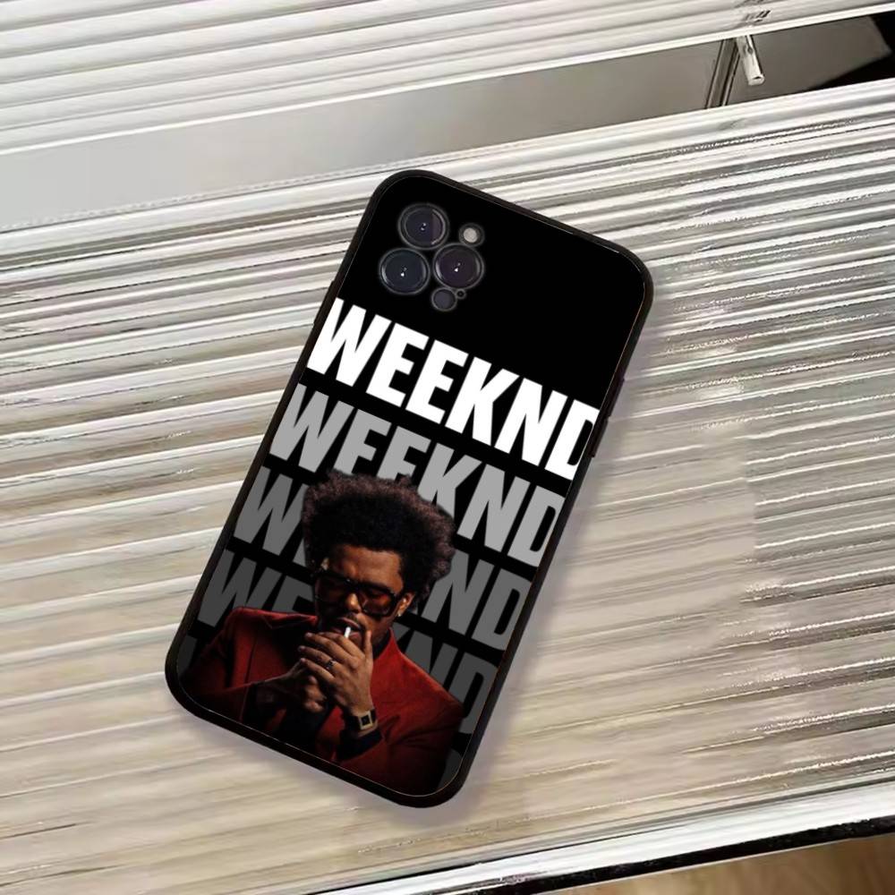 Чехол для телефона T-THE Weekend Singer для iPhone 17,16,15,14,13,12,11 Plus,Pro Max,XS, Мягкий силиконовый черный чехол