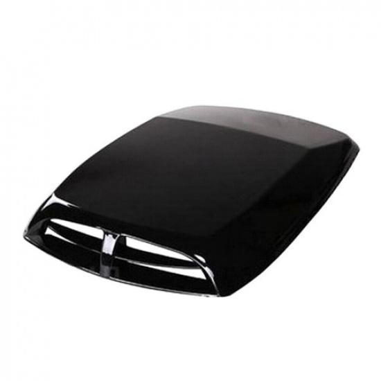 1x Black Universal Car Decorative Air Flow Intake Hood Scoop Vent Bonnet Cover