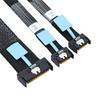 SF-080 PCI-E 5,0 Mini Cool Edge IO MCIO STR PCI-E 8i 74-контактный штекер на двойной MCIO 38-контактный удлинительный кабель 50 см