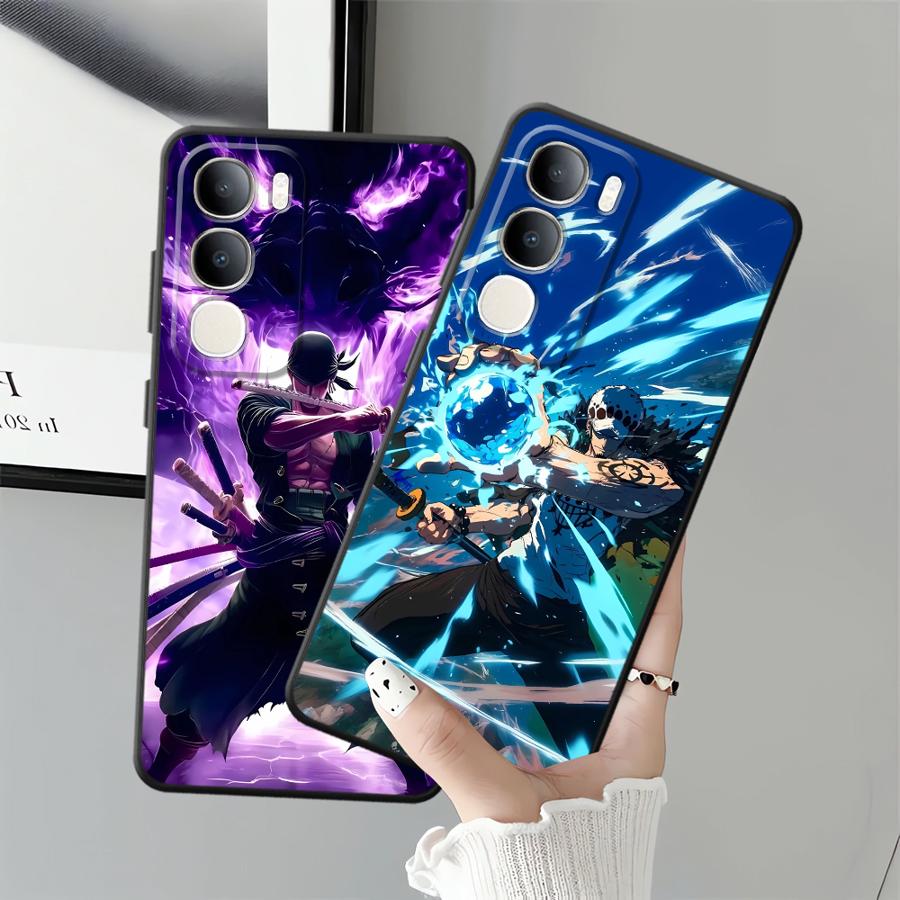 Чехол для телефона One Piece Зоро для Vivo Y71 Y91 Y51S Y78 Y53S V25 V30 Y50 Y95 Y75 Y81 Y52S Y93 V21E V23 V29 V27