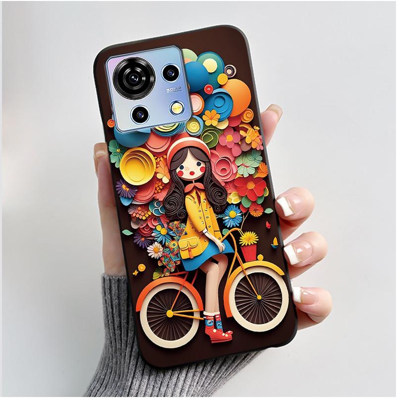 Для ZTE Blade V50 Vita Чехол Роскошный Милый Кролик с Сердечками Смешной Черный Мягкий Силиконовый Чехол для Телефона Для ZTE BladeV50 Vita V50Vita Обложка